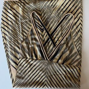 Missoni yellow cream black dress 38/2